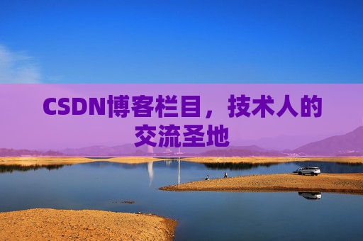 CSDN博客栏目，技术人的交流圣地